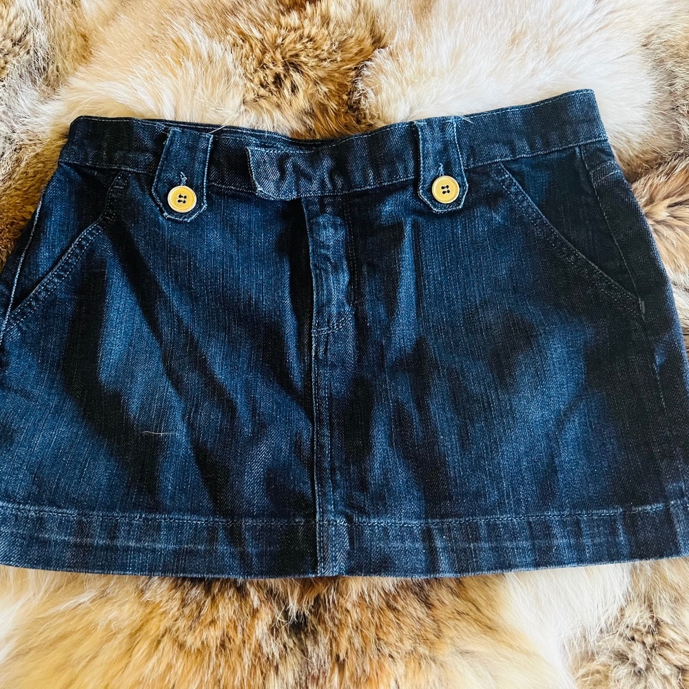Sexy Little AnIo dark denim mini skirt Size 30